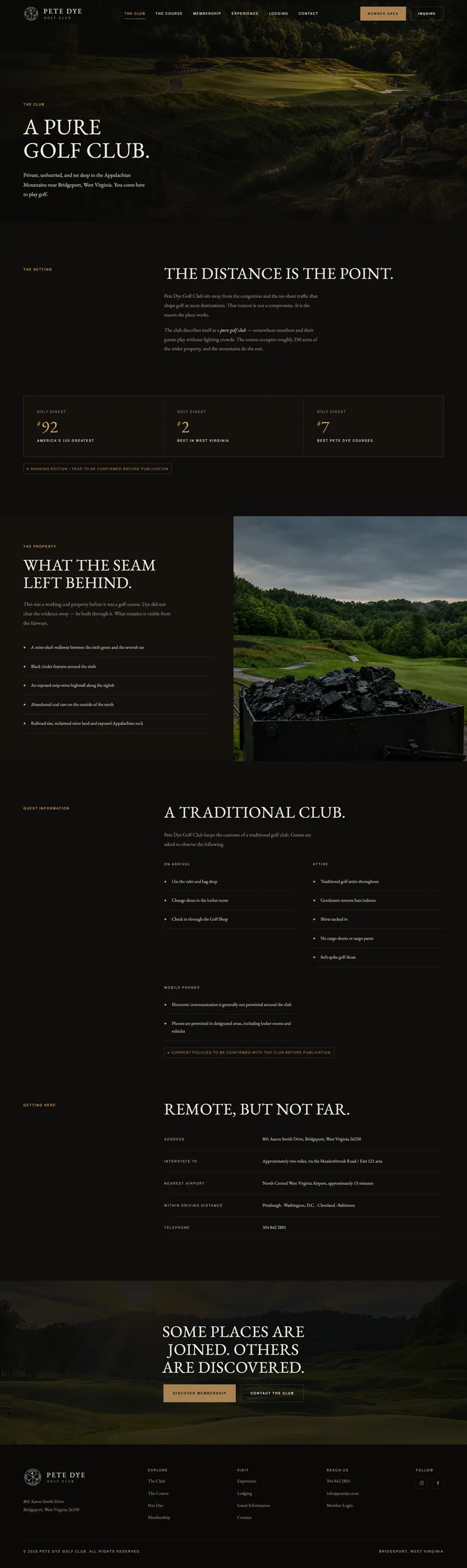 Club page