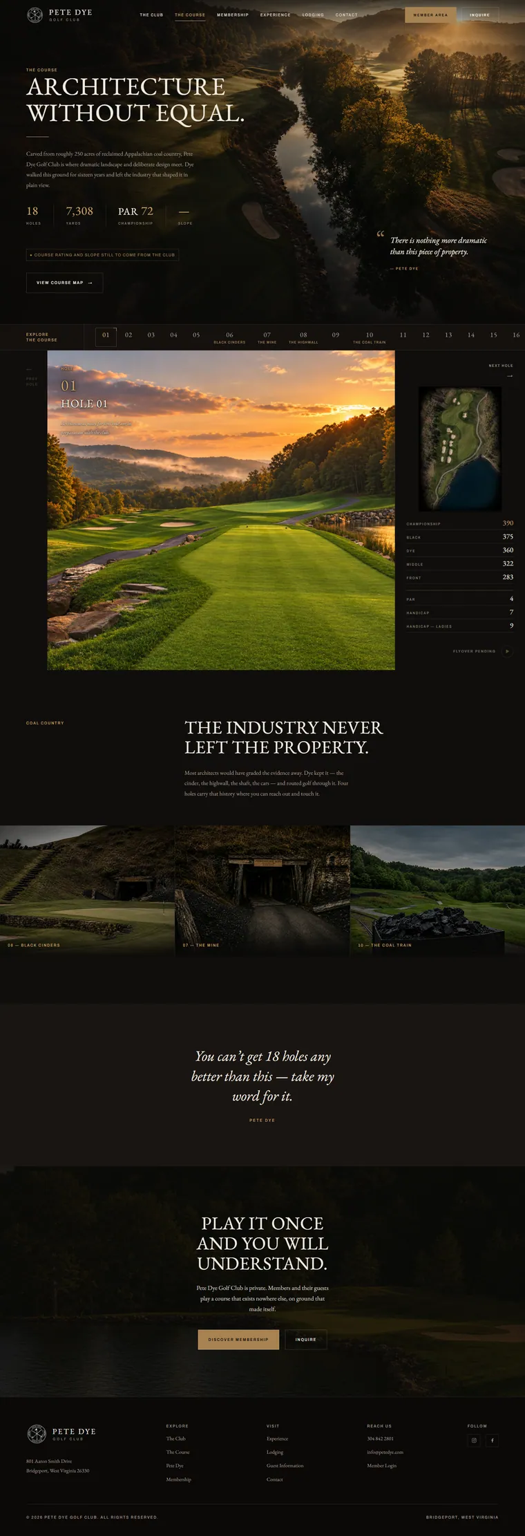 Course page