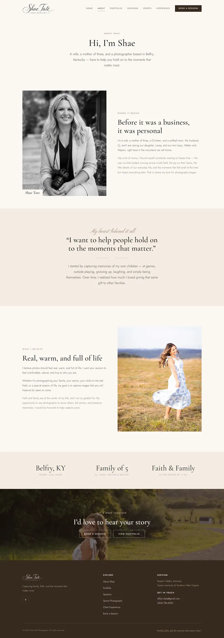 About page